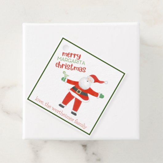 マーガリタブージメリーーサンタクリスマスギフトラベル フェイバータグ (インサイチュ)