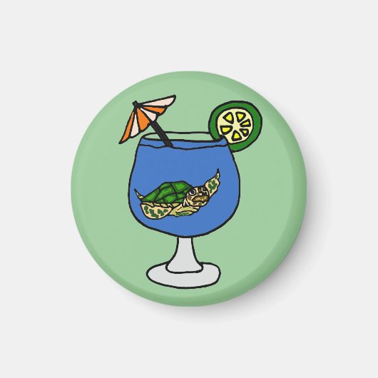 マーガリタ素晴らしマグネットにウミガメ マグネット (正面)