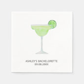 マーガリ結婚ータ、バチェロレッテまたはブライダルシャワー スタンダードカクテルナプキン (正面)