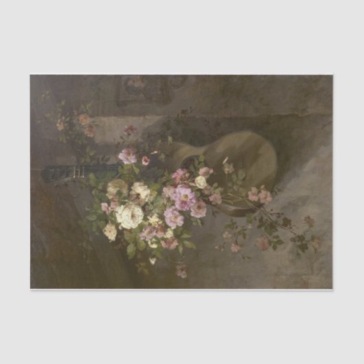 マーガレスペインのタ・ローゼンブームによるギターのバラ 薄葉紙 (正面)