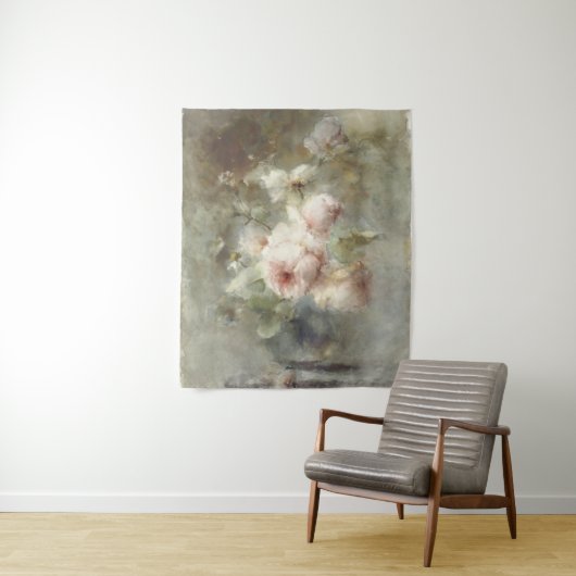 マーガレタ・ルーゼンブームによるバラ付き花瓶 タペストリー (インサイチュ)