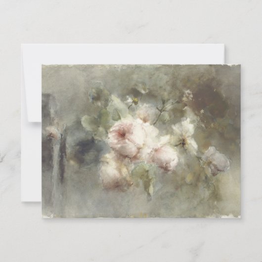 マーガレタ・ルーゼンブームによるバラ付き花瓶(1853 - ノートカード (正面)