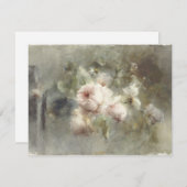 マーガレタ・ルーゼンブームによるバラ付き花瓶(1853 - ノートカード (正面/裏面)