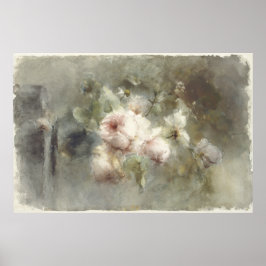 マーガレタ・ルーゼンブームによるバラ付き花瓶(1853 - ポスター