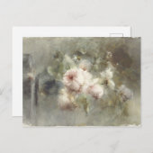 マーガレタ・ルーゼンブームによるバラ付き花瓶(1853 - ポストカード (正面/裏面)