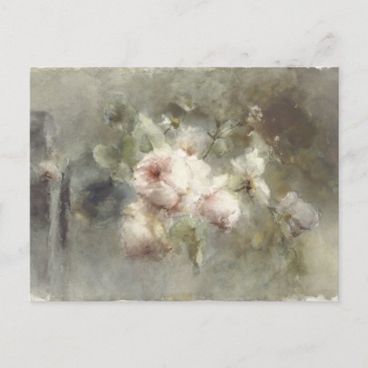 マーガレタ・ルーゼンブームによるバラ付き花瓶(1853 - ポストカード (正面)