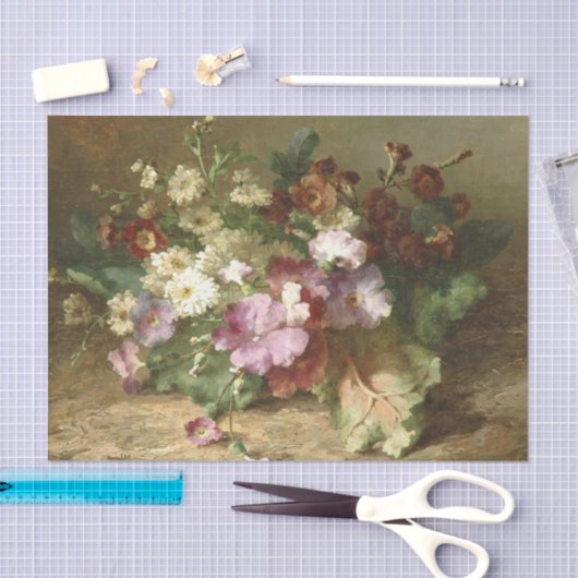 マーガレタ・ルーゼンブームによる花の静物詩 薄葉紙 (クラフト)