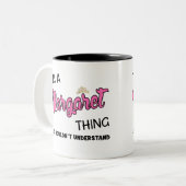 マーガレットには分からないことだ ツートーンマグカップ (正面左)