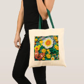 マーガレットの花 トートバッグ (正面(商品))