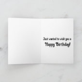 マーガレットを持つネズミの誕生日カード カード (内部)