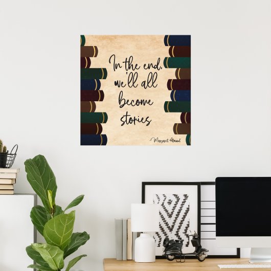 マーガレットアッウッド引用文ポスター ポスター (ホームオフィス)