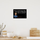 マーガレットサッチャー引用文オンパワー ポスター (キッチン)