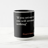 マーガレットサッチャー引用文オン好き マグカップ (中央)