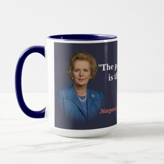 マーガレットサッチャー引用文オン社会主義 マグカップ (左)