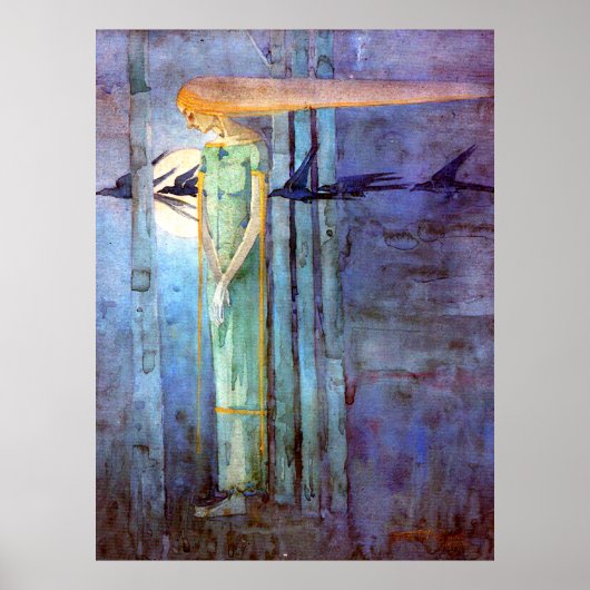 マーガレットマクドナルドインスパイアアールヌーボー ポスター (正面)