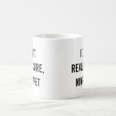 マーガレット副総気に長、私はおもしろい本当に コーヒーマグカップ (中央)