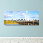 マーガレット狩りブリッジ，ダラス，テキサス州 キャンバスプリント (インサイチュ (ウッドフロア))