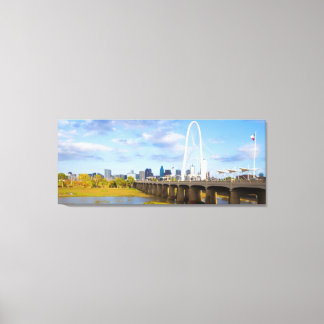 マーガレット狩りブリッジ，ダラス，テキサス州 キャンバスプリント