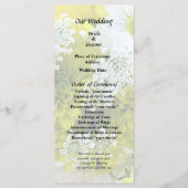 マーガレット、コスモス、クイーンアンのレースの花束 プログラム (正面)