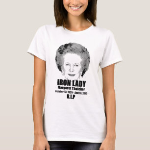 マーガレット・サッチャーの鉄の女R.I.PのTシャツ Tシャツ