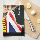 マーガレット・サッチャー首相 キッチンタオル (四つ折り)