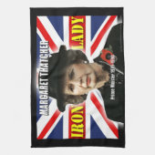 マーガレット・サッチャー首相 キッチンタオル (縦)