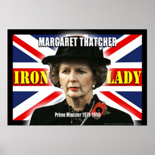 マーガレット・サッチャー首相 ポスター