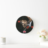 マーガレット・サッチャー首相 ラウンド壁時計 (ホーム)