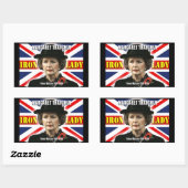 マーガレット・サッチャー首相 長方形シール (シート)