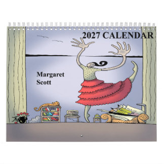 マーガレット・スコットによるアートワークの2027年カレンダー カレンダー