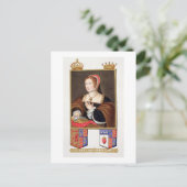 マーガレット・チューダーのポートレート（1489年～1541年）Scの女王 ポストカード (スタンド正面)