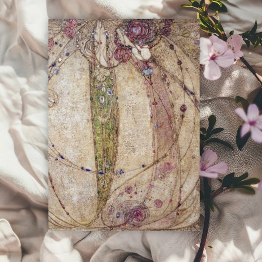 マーガレット・マクドナルド赤バラと白バラ ポストカード