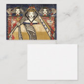 マーガレット・マクドナルド・マクキントシュによるダイヤモンドの女王 ノートカード (正面/裏面)