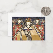 マーガレット・マクドナルド・マクキントシュによるダイヤモンドの女王 ノートカード (正面/裏面インサイチュ)