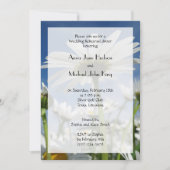 マーガレット, マーガレットの花, 白い花, リハーサルディナー 招待状 (正面)