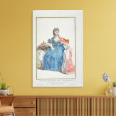 マーガレット(1353-1412)デンマークの女王、ノルウェーと キャンバスプリント (インサイチュ (リビング))