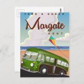 マーガートケントヴィンテージコーチ旅行ポスター ポストカード (正面/裏面)