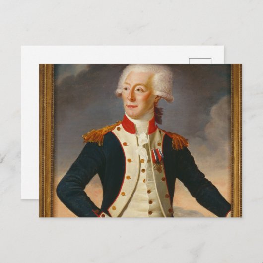 マーキスデラファイエットポートレート ポストカード (正面/裏面)