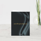 マーキスブラックシルク金ゴールドサンキューノーテカード サンキューカード (裏面)