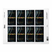 マーキス黒絹ルビーワインズラ結婚ベル ラベル (フルシート)