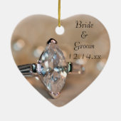 マーキセダイヤモンドリングや輪婚約 セラミックオーナメント (裏面)