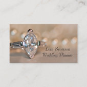 マーキセダイヤモンド婚約リングや輪ウェディングプランナー 名刺 (正面)