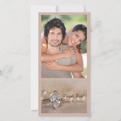 マーキセダイヤモンド婚約リングや輪結婚ズサンキューユー サンキューカード (正面)