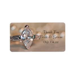 マーキセダイヤモンド結婚リングや輪ズサンキューメッセージカード ラベル