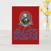 マーキデラファイエット引用文オン内乱 カード (黄色い花)