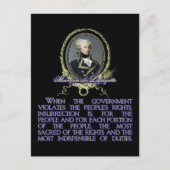 マーキデラファイエット引用文オン内乱 ポストカード (正面)