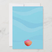 マーキャットマーメイドキャットバースデーパーティーの招待状 招待状 (裏面)