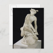 マーキュリーが翼のあるサンダルを取り付け， 1744 ポストカード (正面/裏面)