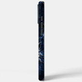 マーキュリーウルフ ブルーサファイアの瞳 グレイシャル Case-Mate iPhoneケース (裏面 / 左)