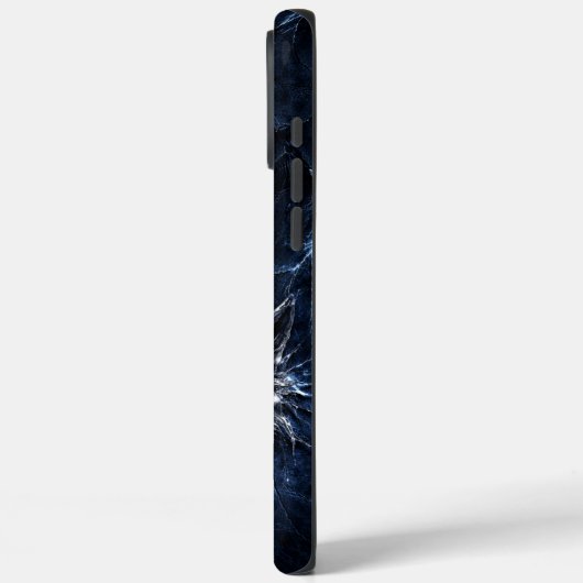 マーキュリーウルフ ブルーサファイアの瞳 グレイシャル Case-Mate iPhoneケース (裏面 / 左)
